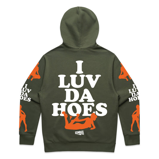 I Luv ( Orange ) - Pullover Hoody