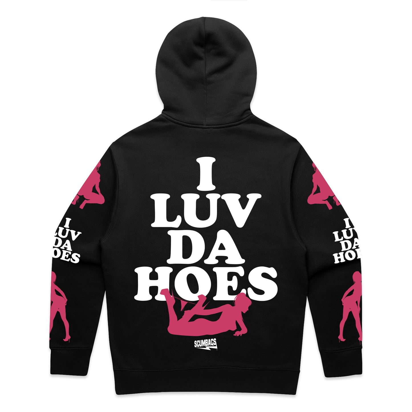 I Luv ( Pink ) - Pullover Hoody