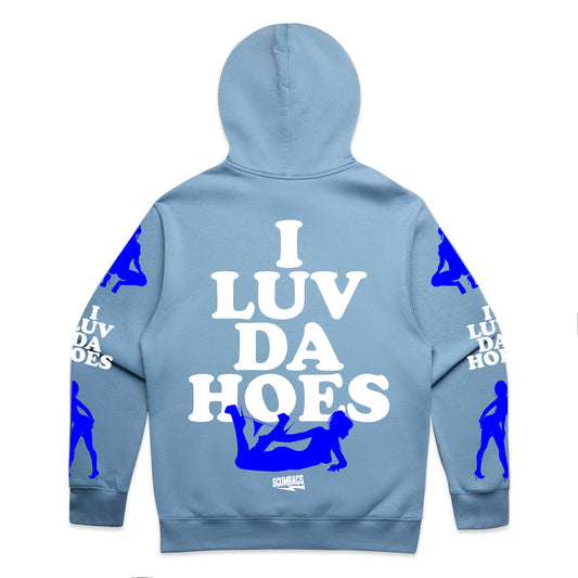 I Luv ( Blue ) - Pullover Hoody