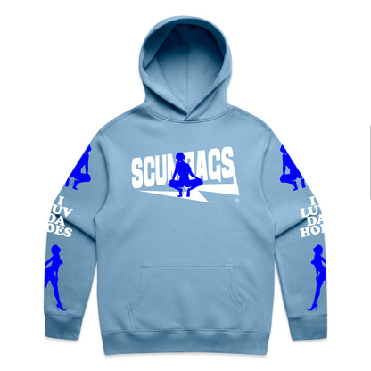 I Luv ( Blue ) - Pullover Hoody