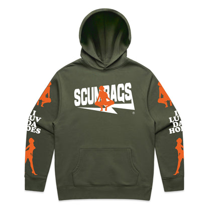 I Luv ( Orange ) - Pullover Hoody